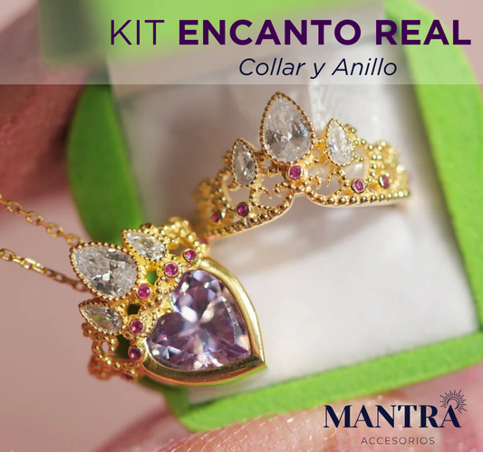 ¡PRODUCTO EXCLUSIVO! KIT ENCANTO REAL COLLAR Y ANILLO